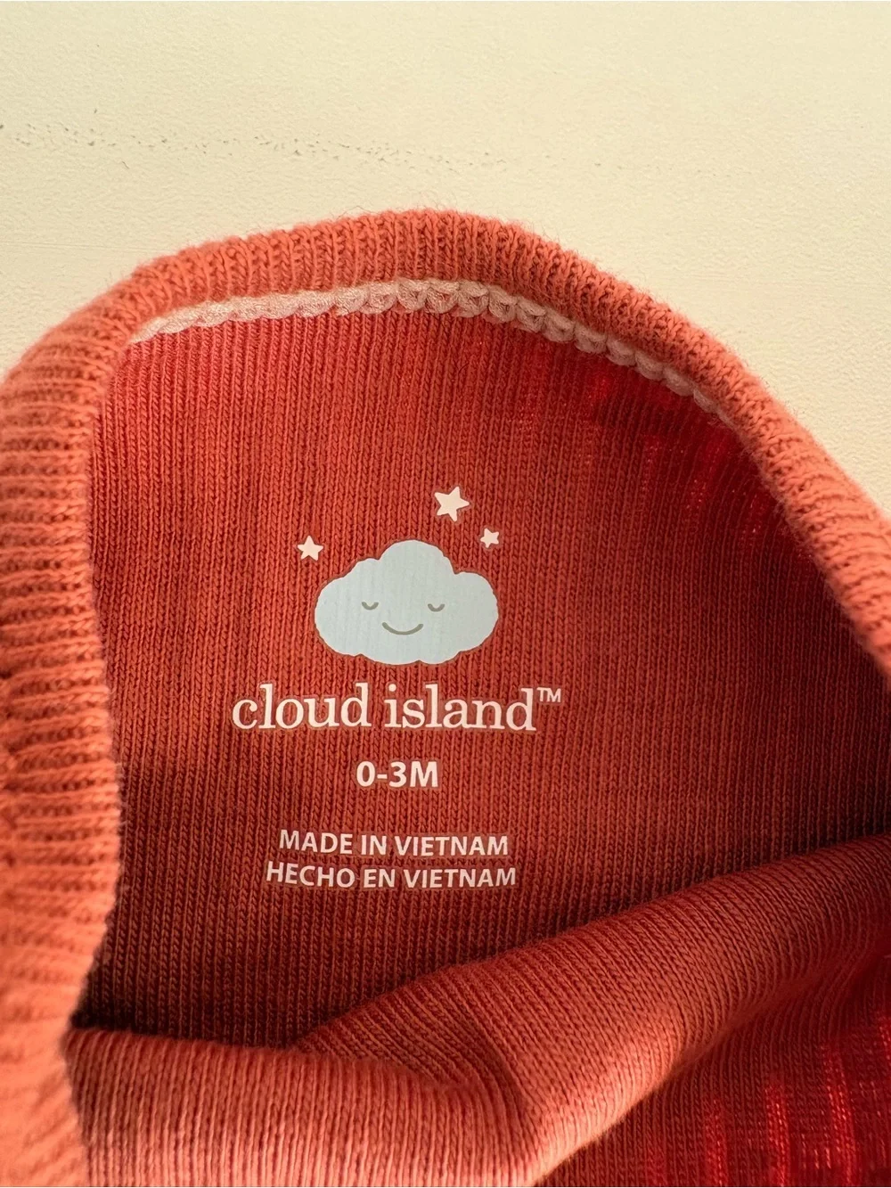 cloud island Rust Ribbed Mushroom Print Baby Bodysuit & Pants Set 0-3